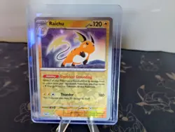 Pokemon TCG Raichu Scarlet & Violet Reverse Holo Rare Card 026/165 - Image 1