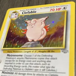 POKEMON CLEFABLE #01/64 - HOLO RARE - JUNGLE UNLIMITED - 70HP TCG CARD - Image 1