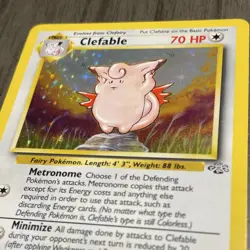 POKEMON CLEFABLE #01/64 - HOLO RARE - JUNGLE UNLIMITED - 70HP TCG CARD - Image 3