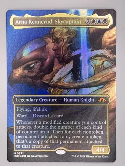 FOIL Arna Kennerud, Skycaptain (Borderless) - MTG Modern Horizons 3 - Image 1