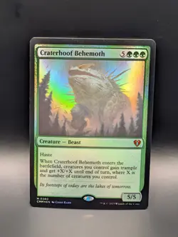 MTG - Craterhoof Behemoth - FOIL - Creature Beast - CMM #280 - Mythic - Image 1