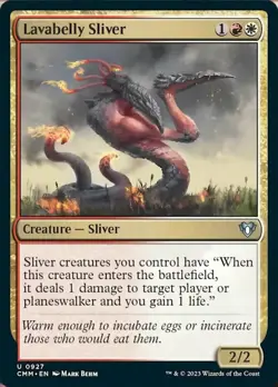 Lavabelly Sliver Light Play, English Magic the Gathering MTG Commander Masters - Image 1