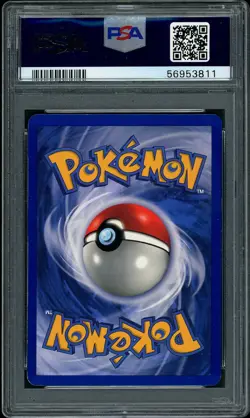 1999 Pokemon Base Set Unlimited Hitmonchan Holo Rare #7 PSA 7 NM - Image 2