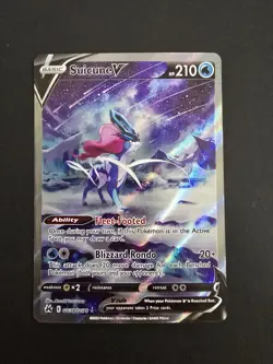 Pokemon TCG Suicune V Crown Zenith GG38/GG70 Ultra Rare Full Art Holo 210HP - Image 1
