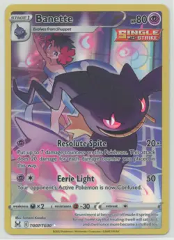 Banette 2022 Pokemon SWSH Lost Origin Trainer Gallery Full Art #TG07/TG30 - Image 1