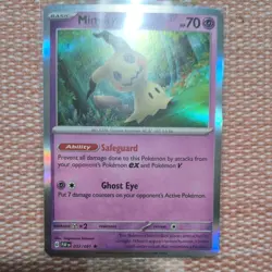 Mimikyu Rare Holo Psychic 2024 PALDEAN FATES Pokemon TCG Card 037/091 - Image 1