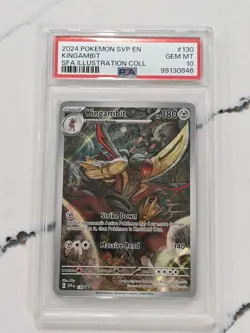 2024 Pokemon Svp En-Sv BSP Sfa Illustration Coll Kingambit #130 PSA 10 - Image 1