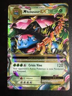 Pokemon TCG Evolutions Ultra Rare Holo Mega M Venusaur EX 2/108 NM - Image 1