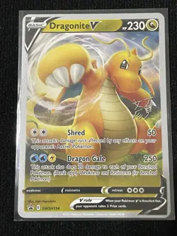 Dragonite V SWSH154 Pokemon 2023 World Championships Black Star Promo Variant G - Image 1