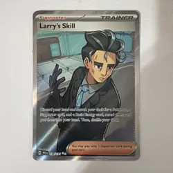 Pokemon TCG Trainer Larry's Skill 139/131 Ultra Rare Holo Prismatic Evolutions - Image 1