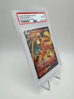 2022 POKEMON BRILLIANT STARS CHARIZARD V #017/172 PSA 10 - Image 3