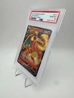 2022 POKEMON BRILLIANT STARS CHARIZARD V #017/172 PSA 10 - Image 4