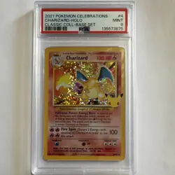 Pokemon Charizard Holo Classic Collection Celebrations 4/102 PSA 9 - Image 1
