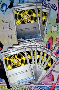10x Mega Signal 121/132 Mega Evolution [3 Reverse Holo 7 Non Holo] Pokemon TCG - Image 1