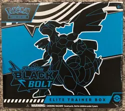 Pokemon Black Bolt ETB Sealed Ships Fast! Scarlet & Violet Elite Trainer Box - Image 1