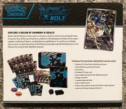 Pokemon Black Bolt ETB Sealed Ships Fast! Scarlet & Violet Elite Trainer Box - Image 3