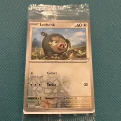 Lechonk Pokemon Center Stamp Exclusive 155/198 Holo Sealed - Image 1