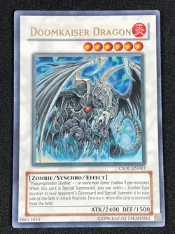 YUGIOH DOOMKAISER DRAGON CSOC-EN043 ULTRA (NM) - Image 1