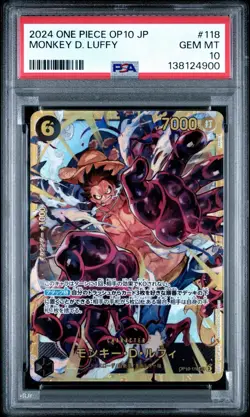 Monkey D. Luffy 118 One Piece Op10-royal Blood One Piece Japanese PSA 10 - Image 1