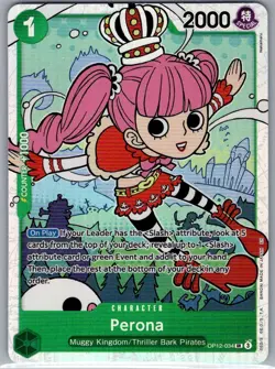 Perona OP12-034 SR English Legacy of the Master - One Piece Card - NM - Image 1