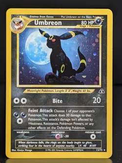 UMBREON 13/75 2001 NEO DISCOVERY SET POKEMON CARD HOLO - Image 1