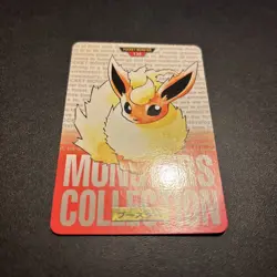 Flareon Red No. 136 Pokemon Card monsters collection Bandai Carddass 1996 - Image 2