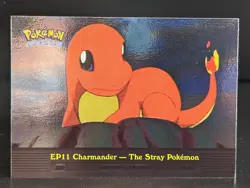 CHARMANDER the STRAY POKEMON EP11 TV ANIMATION 2000 POKEMON CARD FOIL BLUE LOGO - Image 1