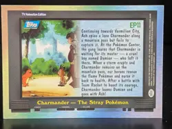 CHARMANDER the STRAY POKEMON EP11 TV ANIMATION 2000 POKEMON CARD FOIL BLUE LOGO - Image 2