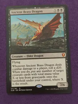 MTG Ancient Brass Dragon Commander Legends - Image 1