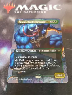 Mtg. Venom, Deadly Devourer. Borderless. Marvel's Spider-Man. Nm - Image 1