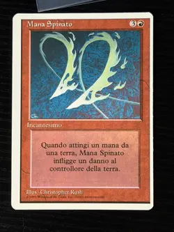 Magic MTG Italian Revised Manabarbs Artist Proof Near Mint - Only 50 Exist! - Image 1