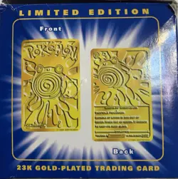 POKEMON 23k GOLD PLATED TRADING CARD #61 POLIWHIRL, w/ CERTIFICATE of AUTHENTICY - Image 3