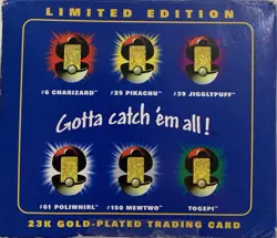 POKEMON 23k GOLD PLATED TRADING CARD #61 POLIWHIRL, w/ CERTIFICATE of AUTHENTICY - Image 4