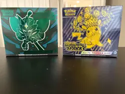 POKEMON ELITE TRAINER BOX (ETB) LOT OF 2 SURGING SPARKS TWILIGHT MASQUERADE NEW - Image 1