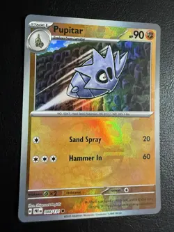 Pokemon Pupitar Master Ball Pattern SV Prismatic Evolutions 048/131 NM Condition - Image 1