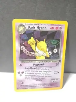 DARK HYPNO- 9/82 TEAM ROCKET Unlimited HOLO RARE SWIRL POKEMON - Image 2