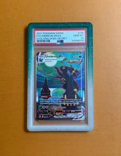 2021 POKEMON SWORD & SHIELD EVOLVING SKIES SECRET FULL ART/UMBREON VMAX PSA 10 - Image 1