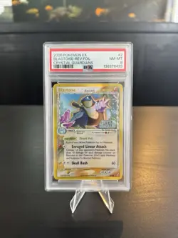 2006 POKEMON EX CRYSTAL GUARDIANS #2 BLASTOISE REV FOIL PSA 8 *New cert* - Image 1