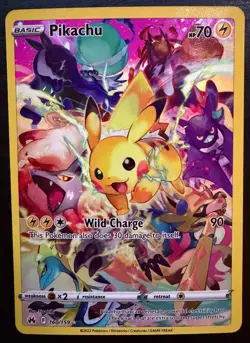 Pikachu 160/159 Secret Rare Crown Zenith Pokemon Near Mint - Image 1