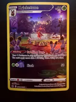 Kricketune GG02/GG70 Holo Crown Zenith Galarian Gallery Pokemon NM - Image 1