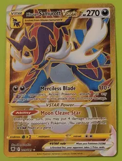 Pokemon TCG Hisuian Samurott VSTAR - Astral Radiance 209/189 Secret Golden Rare! - Image 1
