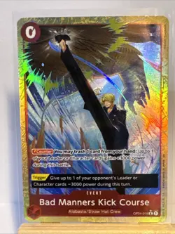 Bad Manners Kick Course (Alternate Art) OP04-016 (PRB-02) One Piece - Image 1
