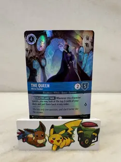 Disney Lorcana Fabled THE QUEEN Mirror Seeker Epic Foil #219/204 - Image 1