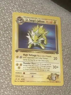 Lt. Surge's Jolteon 28/132 Non Holo - 1st edition Pokemon Card NM - Image 2