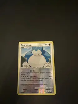 Pokemon TCG Snorlax Diamond & Pearl Reverse Holo Rare Card 37/130 HP/MP - Image 1