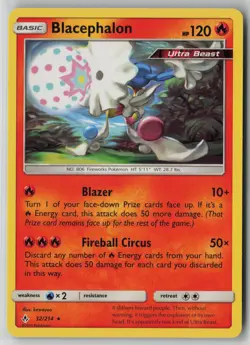 Blacephalon 32/214 Pokemon Unbroken Bonds Rare Card Lightly Played (LP) 1 - Image 1