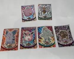 Pokemon 1999 TOPPS Trading Cards Lot Of 6 Holo FOIL CHANSEY Holo FOIL BEEDRILL - Image 1