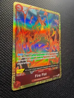 Fire Fist OP03-018 (Alternate Art) One Piece Card Game ENGLISH FOIL NM/M - Image 3