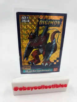 Digimon Card Toy Exclusive Wargrowlmon ID #364 HP Holo DP 450 PL/MP - Image 1