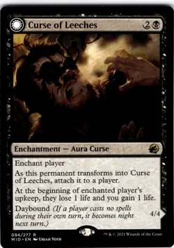 Magic The Gathering Curse of Leeches Rare #94 - Image 1